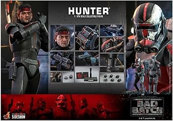バッド・バッチ【ハンター】1/6フィギュア　ホットトイズ Amazon.com: Hot Toys 1:6 Hunter - Star Wars: The Bad Batch, Gray